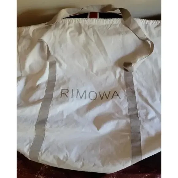 RIMOWA Laundry Tote bag Luggage XL Canvas H 23" X D14"X W 31" White/gray   #C2 - Picture 9 of 11